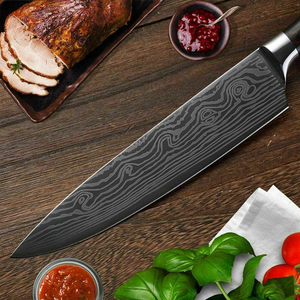 มีดเชฟขอบคมพร้อมด้ามไม้ดามัสกัส VG-10ใช้กับเครื่องล้างจานปลอดภัยทำจากปากีสถาน - Product Image 4