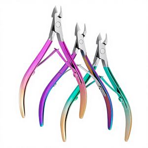 Pince à ongles à cuticules de haute qualité en acier écologique couleur de contraste différente meilleurs outils à ongles en gros pour l'utilisation des doigts - Product Image 1