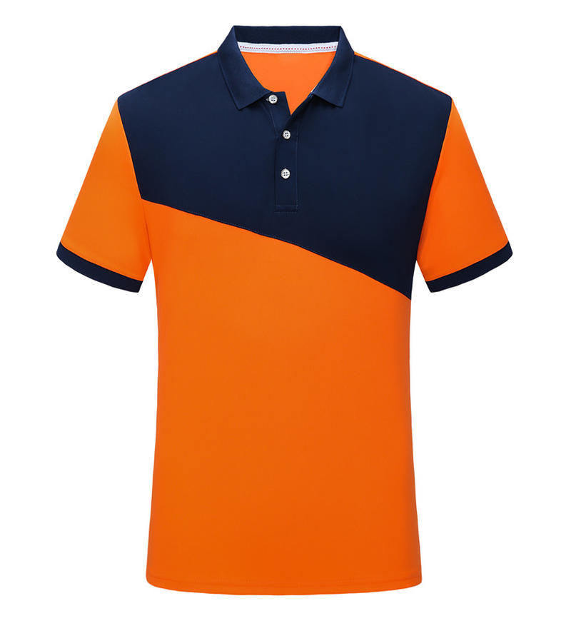 Naranja con azul marino