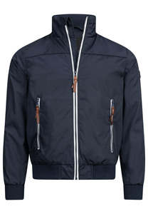 แจ็คเก็ตเบสบอลหนังคอตั้งปักลายด้านหน้าแบบกำหนดเองขายดีสำหรับผู้ชาย กันน้ำ เหมาะสำหรับฤดูหนาว - Product Image 6