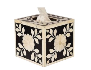 BOÎTE À MODERNE INLAY BONE BOÎTE À MOUCHOIRES ET STOCKAGE DE SERVIETTE DE DÉCORATION DE TABLE POUR TAILLE PERSONNALISÉE ET UTILISATION À LA MAIN - Product Image 1