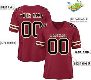 Nouveau design personnalisé maillot de football américain bonne qualité Top Design personnalisé uniforme de football américain - Product Image 2