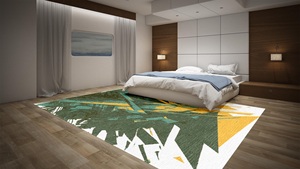 Juego de alfombras persas de lana anudadas a mano personalizadas, diseño abstracto, juego de alfombras para sala de estar y dormitorio de alta calidad - Product Image 6