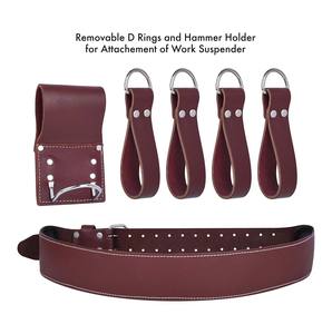Vente flash OEM/ODM Pochette à outils en cuir robuste pour électricien |   Étui de ceinture réglable à 17 poches pour la construction et la menuiserie - Product Image 3