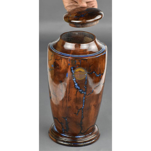 AYAANS Urne de luxe en époxy marron pour cendres humaines Boîte à urne en bois et mélange époxy pour cendres Crémation en bois, Urnes funéraires pour cendres - Product Image 4