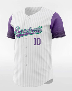 Conjunto de Jersey de béisbol sublimado personalizado-Tejido de poliéster transpirable - Product Image 4