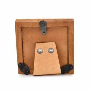 Cadre photo élégant en bois fait à la main avec incrustation d'os Cadre photo 3.5x3.5 Décoration intérieure et cadeau pour lui/elle - Product Image 3