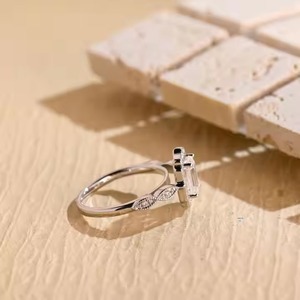 Anillo de compromiso de moissanita Original con corte esmeralda de Halo de plata 925, anillo de propuesta Vintage, regalo de cumpleaños de aniversario único para mujer - Product Image 6