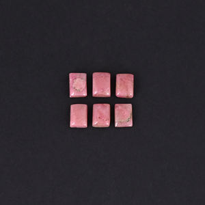 Lote al por Mayor de 6 Piedras Preciosas Sueltas de Rodonita Rosa Natural para Fabricación de Joyas, Pendientes, Fabricación Personalizada, 13.45 Ct, 8x6 mm - Product Image 5