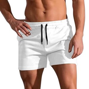 Shorts d'entraînement de gymnastique pour hommes, solides, à séchage rapide, respirants et légers, 100% coton, musculation, course à pied, entraînement, jogging, élastiques - Product Image 6