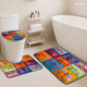 Custom Printed <b>Mat</b> <b>Bathroom</b> Rug <b>Set</b> for <b>Bathroom</b> Non-Slip Shower Curtain Bath <b>Mat</b> - Product Image 2