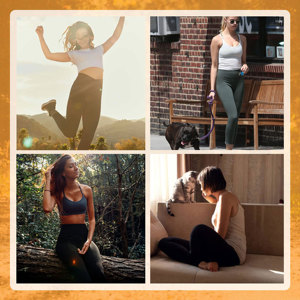 Impression par sublimation personnalisée Pantalon de yoga taille haute avec poches pour femmes, avec contrôle du ventre, leggings et collants de sport pour le fitness - Product Image 5