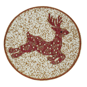 แผ่นรองจานลูกปัดทำมือหลากสีลูกปัดแฟชั่นเรืองแสง - Product Image 2