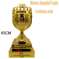 Usine chinoise personnalisée trophée de basket-ball en métal personnalisé base en métal trophée de récompense personnalisé du championnat NBA