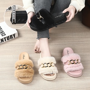 Zapatos de Piel de Alta Calidad Harvest de Moda para Mujer Chanclas Pantuflas para el Hogar Zapatos Clásicos para Dama - Product Image 4