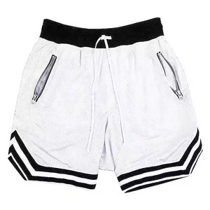 Short de sport décontracté de basket-ball à la mode d'été pour hommes de grande taille pantalon à séchage rapide respirant maille solide Hip Hop Gym teint en plaine - Product Image 6