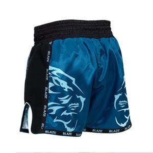 Shorts de bain unisexes Blaze Fight Wear pour hommes, taille mi-haute, 100 % polyester, écologiques, imperméables, respirants, séchage rapide, service OEM - Product Image 2