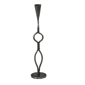 Ensemble de 2 bougeoirs en aluminium, finition noire vintage, design moderne, pour une décoration intérieure élégante, centre de table et cadeaux - Product Image 6