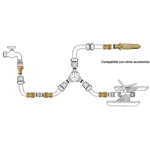 Set Irrigazione in Ottone 1/2" con 4 Pezzi Saturnia - Product Image 5