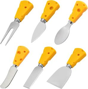 Juegos de herramientas para queso de acero inoxidable decorativos de mesa con mango de Metal para restaurantes de lujo, cocina casera - Product Image 4