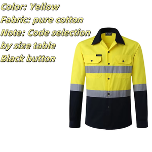 Uniforme de seguridad de alta visibilidad personalizado, camisa reflectante de algodón y poliéster, camisa de trabajo de manga larga, Material reflectante para seguridad - Product Image 4