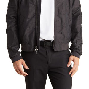 Blouson aviateur décontracté pour homme, coupe ajustée, col montant chaud, épaisseur fine, tendance, coupe ajustée, blouson aviateur décontracté pour homme - Product Image 3