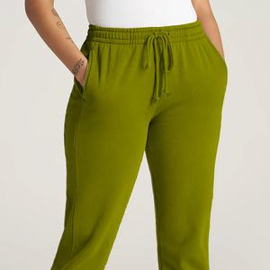 Pantalon de survêtement d'été personnalisé pour femmes Joggers légers décontracté coton doux respirant coupe détendue Gym formation OEM ODM Streetwear - Product Image 3