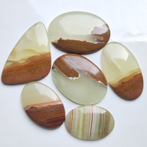 Piedras preciosas sueltas de cristal de cuarzo superior de ágata con bandas naturales de alta calidad para accesorios de fabricación de joyas - Product Image 4