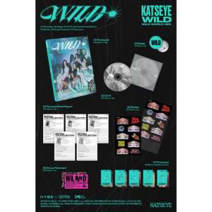 KATSEYE - WILD 3rd EP อัลบั้มโฟโต้บุ๊คเวอร์ชั่น (เวอร์ชั่น Wild world / เวอร์ชั่น Wild heart) - Product Image 1
