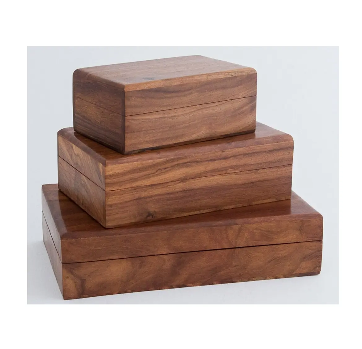 Деревянные, дизайнерские урны для кремации, набор из 3 новейших модных уникальных декоративных деревянных урн для кремации