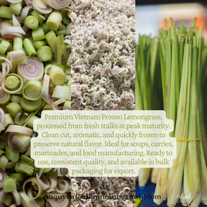 ตะไคร้หอมแช่แข็งจากเวียดนาม แบบทั้งต้น หั่นเป็นชิ้น และสับละเอียด สำหรับการผลิตอาหาร บรรจุภัณฑ์แบบขายส่ง - Product Image 3