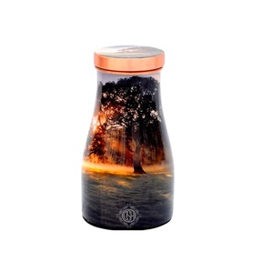 Meilleure vente de carafe à eau en cuivre pur pour boisson de santé de yoga carafe imprimée en cuivre sans joint à l'épreuve des feuilles pour le chevet - Product Image 5