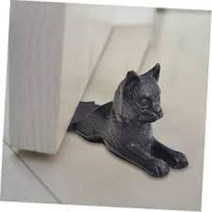 Tope de puerta de Color negro gato de diseño ventajoso Tope de puerta de hierro de calidad de lujo Detener las puertas de baño y exteriores de su dormitorio - Product Image 4