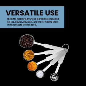 Bán chạy nhất thép không gỉ đo ly để nấu nướng Muỗng Canh Muỗng cà phê cho khô thành phần chất lỏng phù hợp trong gia vị Jar - Product Image 6