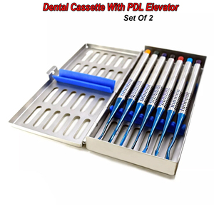 Juego de Instrumentos Dentales PDL de 7 Piezas, Elevador de Raíces de Dientes de Aleación de Titanio, Certificado CE, Instrumento para Silla Dental Certificado - Product Image 2