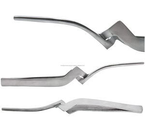 Pinzas de sujeción de papel articulador dental quirúrgico de precisión mundial, curvadas, de acero inoxidable, manuales, autoclavables, instrumento CE - Product Image 5