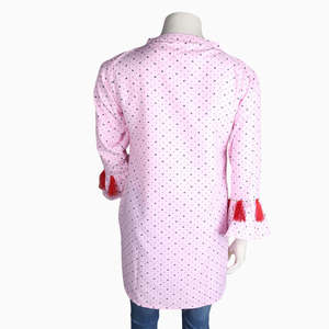 Haut imprimé en mélange de coton pour femme Chase Value - Rose clair - Product Image 2