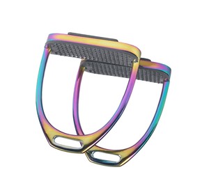 Nouvelle arrivée d'étriers d'équitation en aluminium Poignée de sécurité légère Base large Conception directe d'usine OEM - Product Image 4