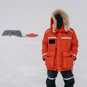 Hiking <b>Jacket</b> Heated Wind Proof Long <b>Jackets</b> Outdoor Travelling <b>Jackets</b> Zipper Breathable Outdoor Wear Puffer Lining Down <b>Jacket</b> - Product Image 2