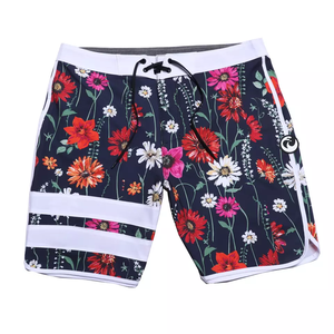 Pantalones cortos deportivos de gimnasio con logotipo impreso personalizado para hombre, tela elástica de 4 vías, patrón sólido, entrenamiento, correr, teñido liso - Product Image 6