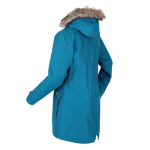 Veste parka longue d'hiver pour femme Fermeture éclair Design à capuche Respirant Imperméable Nylon Vêtement d'extérieur pour une utilisation confortable en extérieur - Product Image 2