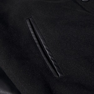 2025 nuevo diseño de moda, chaqueta universitaria con logotipo personalizado para hombres, venta al por mayor, chaqueta deportiva transpirable de béisbol universitario para hombres - Product Image 5