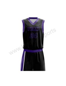 Ensemble d'uniformes de basket-ball personnalisés Maillot et short respirants pour athlètes grande taille pour événements sportifs scolaires - Product Image 3