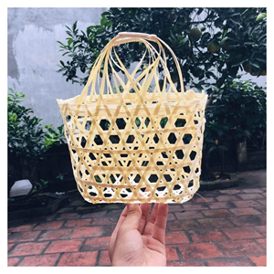 Panier-cadeau en bambou Panier en bambou naturel pour les coffrets cadeaux d'entreprise et la présentation au détail Fabriqué au Vietnam - Product Image 5