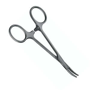 Couleur noire 5.5 pouces hémostat incurvé et droit pince hémostatique pince à percer pince inoxydable par Instrument Surgiright - Product Image 4