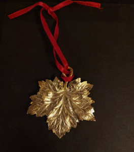 <b>Top</b> Sale Metal Gold Leaf Design Hanging Ornament with Customization For <b>Christmas</b> <b>Tree</b> Decoration - Product Image 4