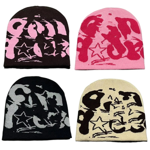 Gorros de Punto Jacquard Personalizados con Logotipo, Gorros de Mohair para Invierno, Gorros con Vuelta para Clima Frío, Moda - Product Image 6