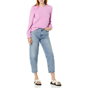 Gran oferta de sudaderas para mujer, buen Material, Color sólido, manga larga, algodón, transpirable, personalizado, para sudaderas de mujer - Product Image 3