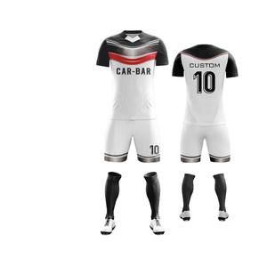 Vêtements de sport pour hommes 100% uniformes de football en polyester prix de gros demi manches France maillots de football uniformes hommes kits de football - Product Image 6