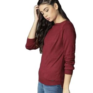 Sweat-shirt d'hiver pour femme de haute qualité, col rond, polyester/coton, manches longues, couleur unie, impression par sublimation personnalisée, vente en gros - Product Image 5